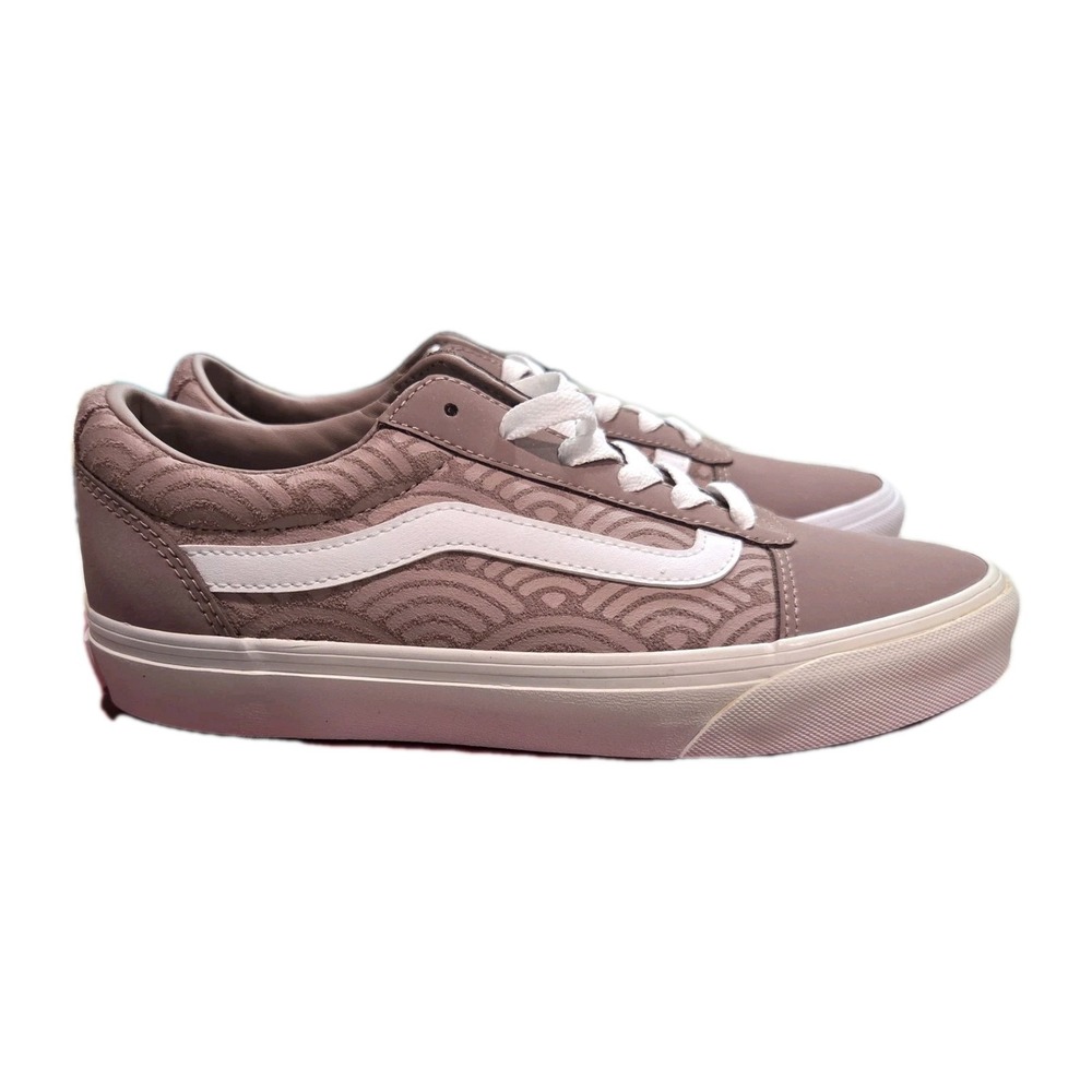 Vans Women's Ward Mauve Scalloped Suede Skate Shoes - Size 7.5 NWB